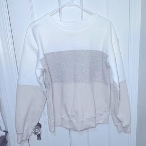 Abercrombie & Fitch Color Block Crew Sweatshirt